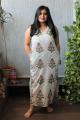 Hand Block Print Creme Mughal Pattern Long Dress
