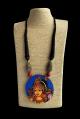 The Goddess Lakshmi Handpainted Wooden Necklace
