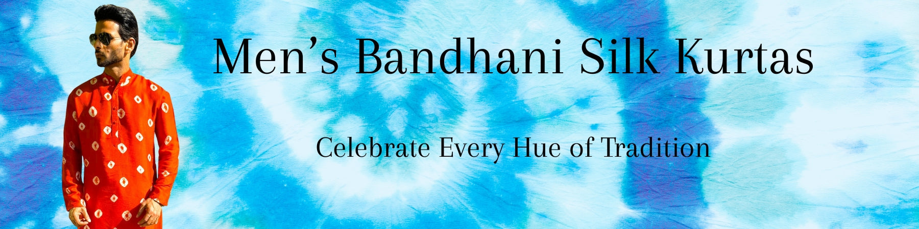 MENS SILK KURTA BANDHEJ/BANDHINI