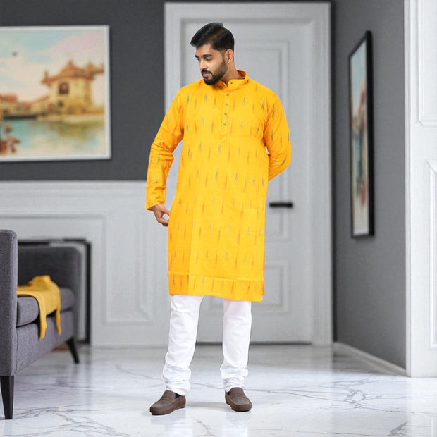 IkatAura Handwoven Cotton Kurta