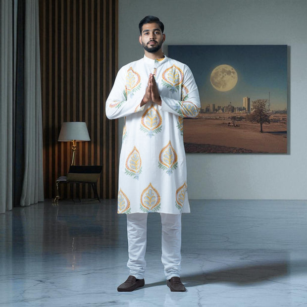 NoorButi Handblock Cotton Kurta