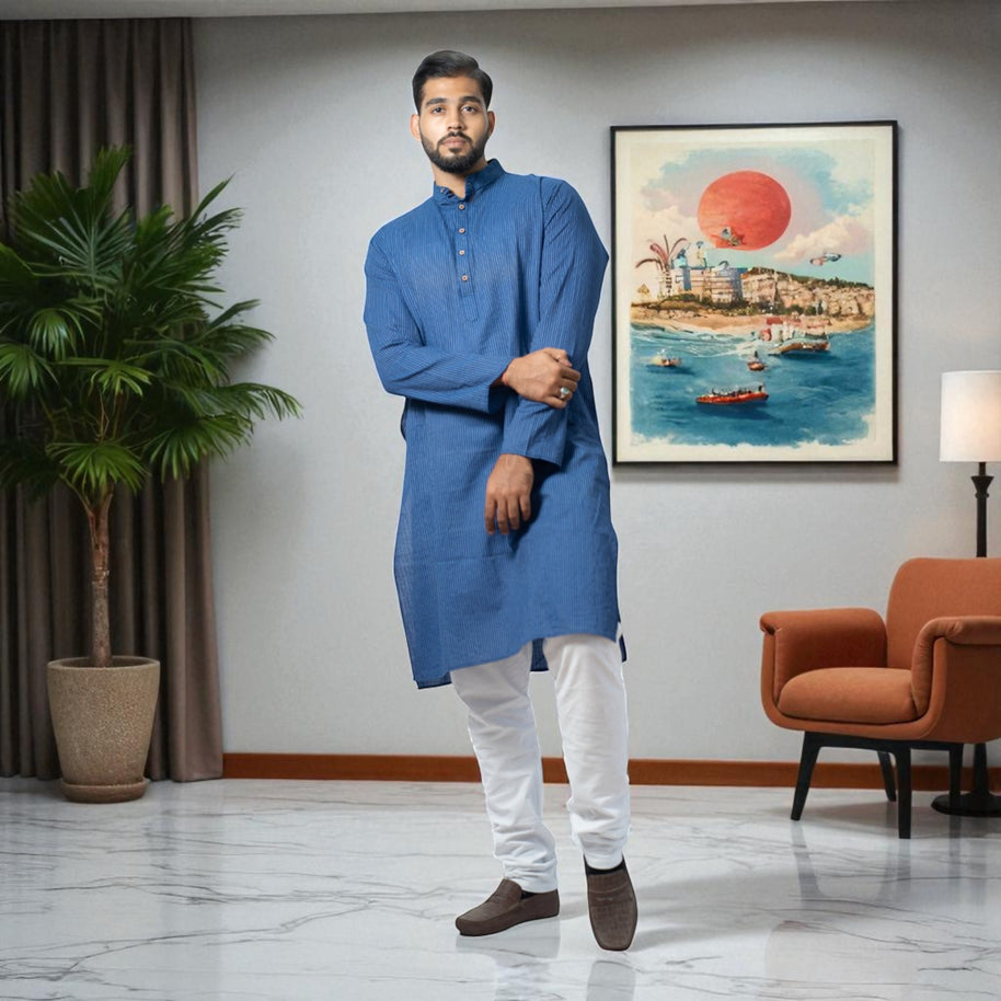 StripeLoom Cotton Kurta