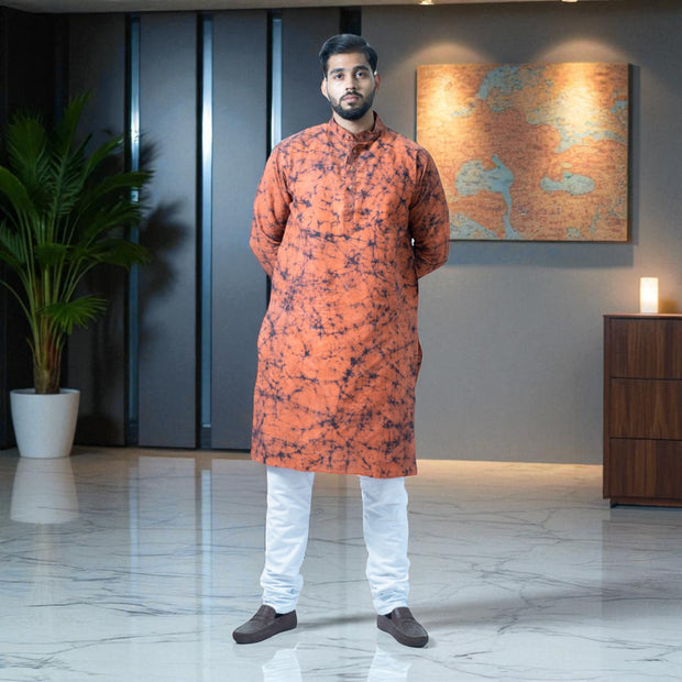 BatikRust Handloom Cotton Kurta