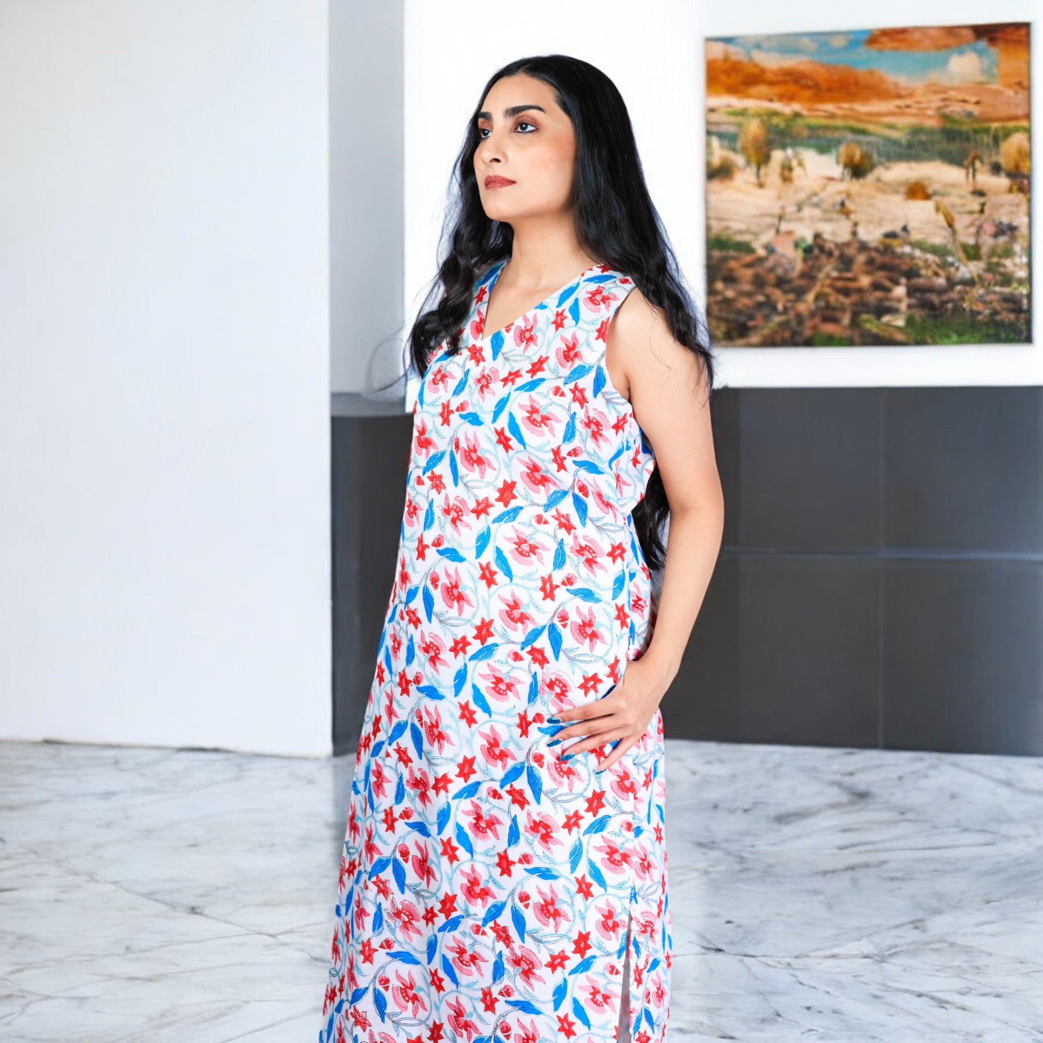 Naksh Handblock Cotton Dress