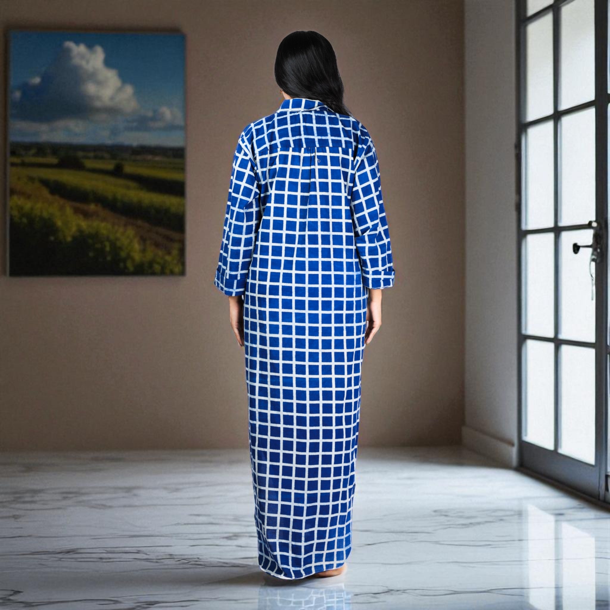 CheckMates Cotton Shirt Dress