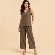 Grey Handloom Cotton Co-ord Set