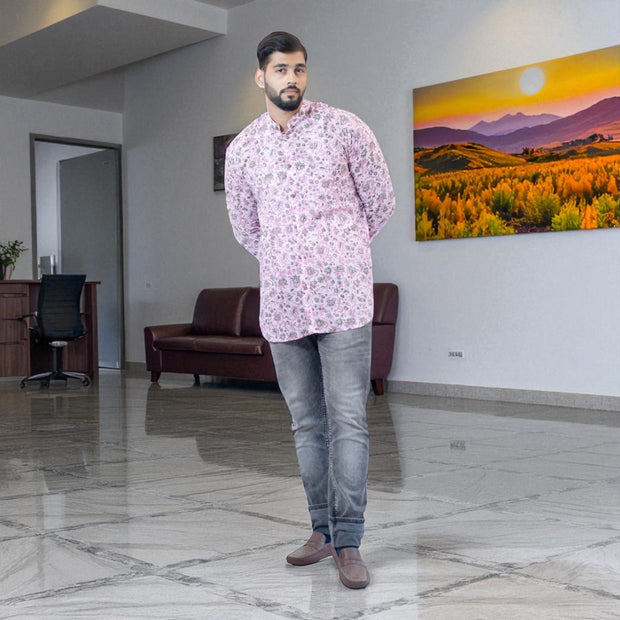 Gulzar Handblock Cotton Short Kurta