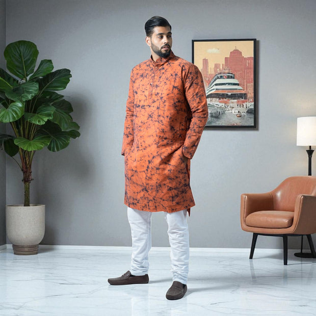 BatikRust Handloom Cotton Kurta