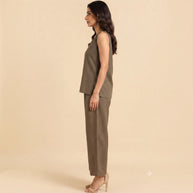 Grey Handloom Cotton Co-ord Set