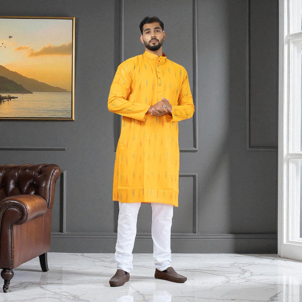 IkatAura Handwoven Cotton Kurta