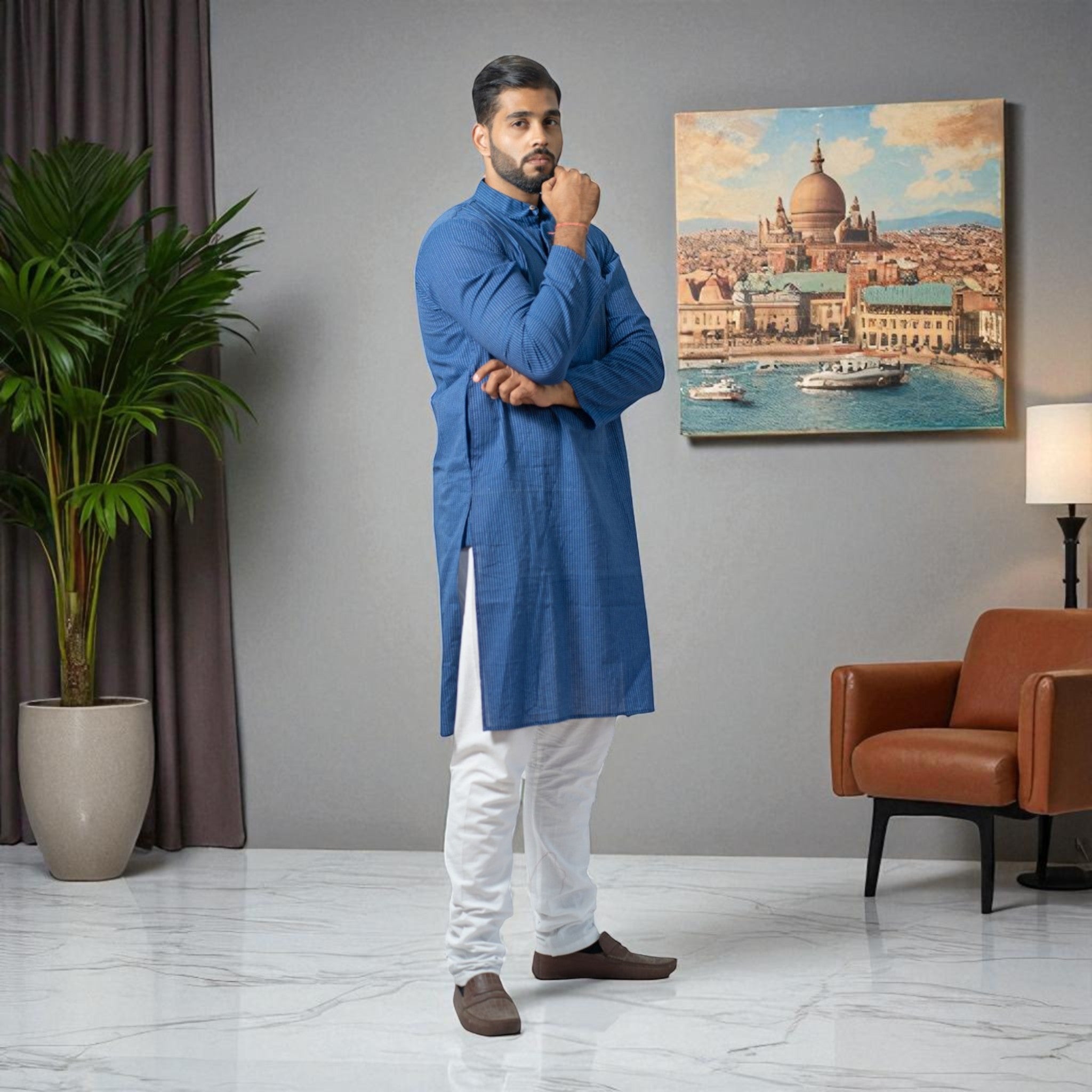 StripeLoom Cotton Kurta