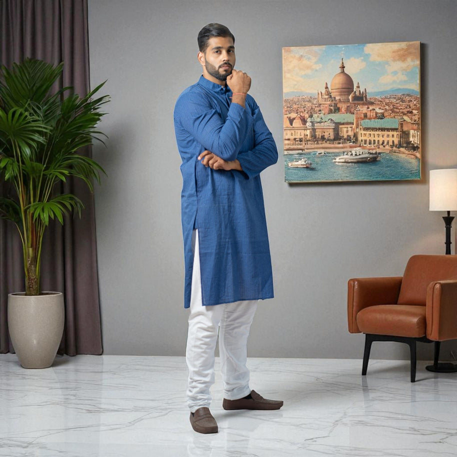 StripeLoom Cotton Kurta