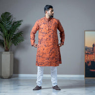 BatikRust Handloom Cotton Kurta