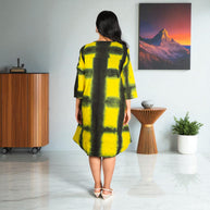 YellowMystic Cotton Flared Dress