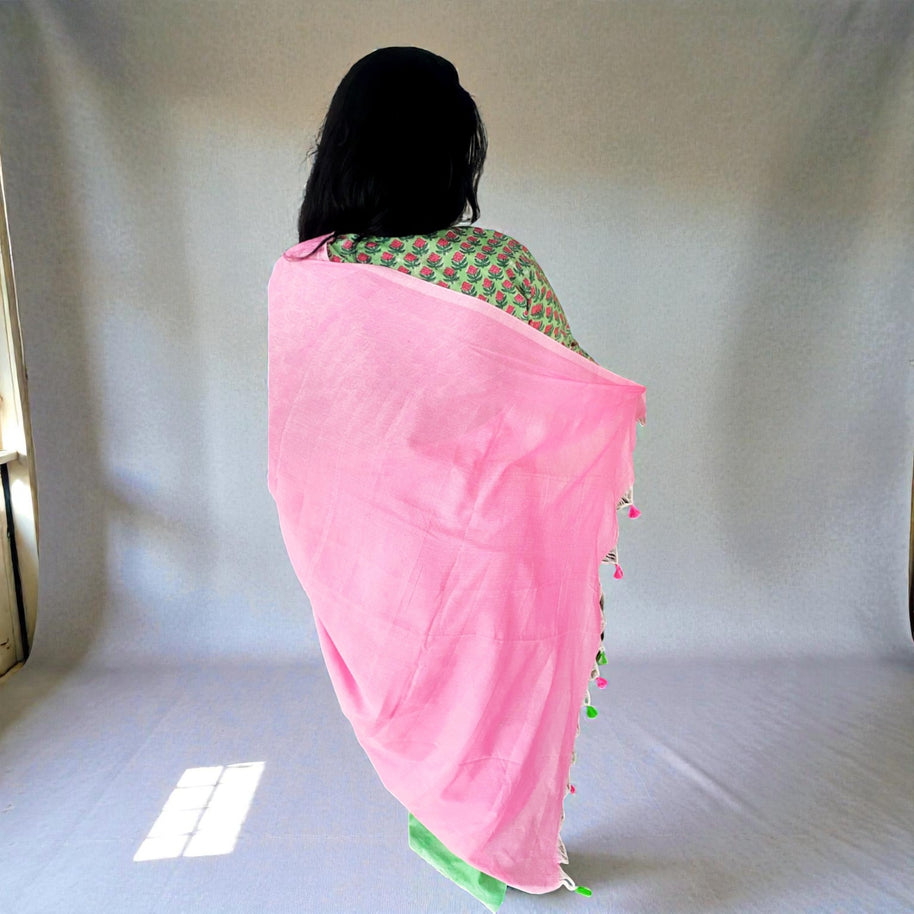 BlushLeaf Handloom Cotton Saree