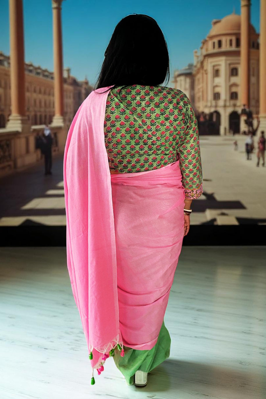 BlushLeaf Handloom Cotton Saree