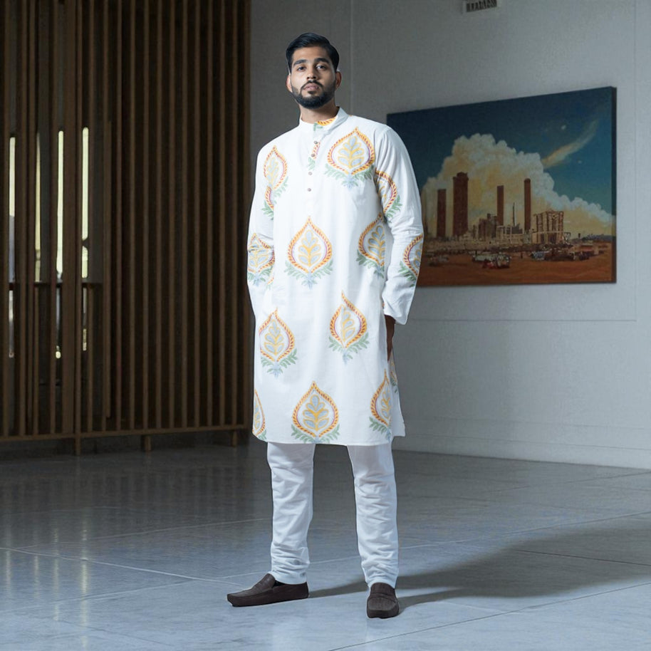 NoorButi Handblock Cotton Kurta