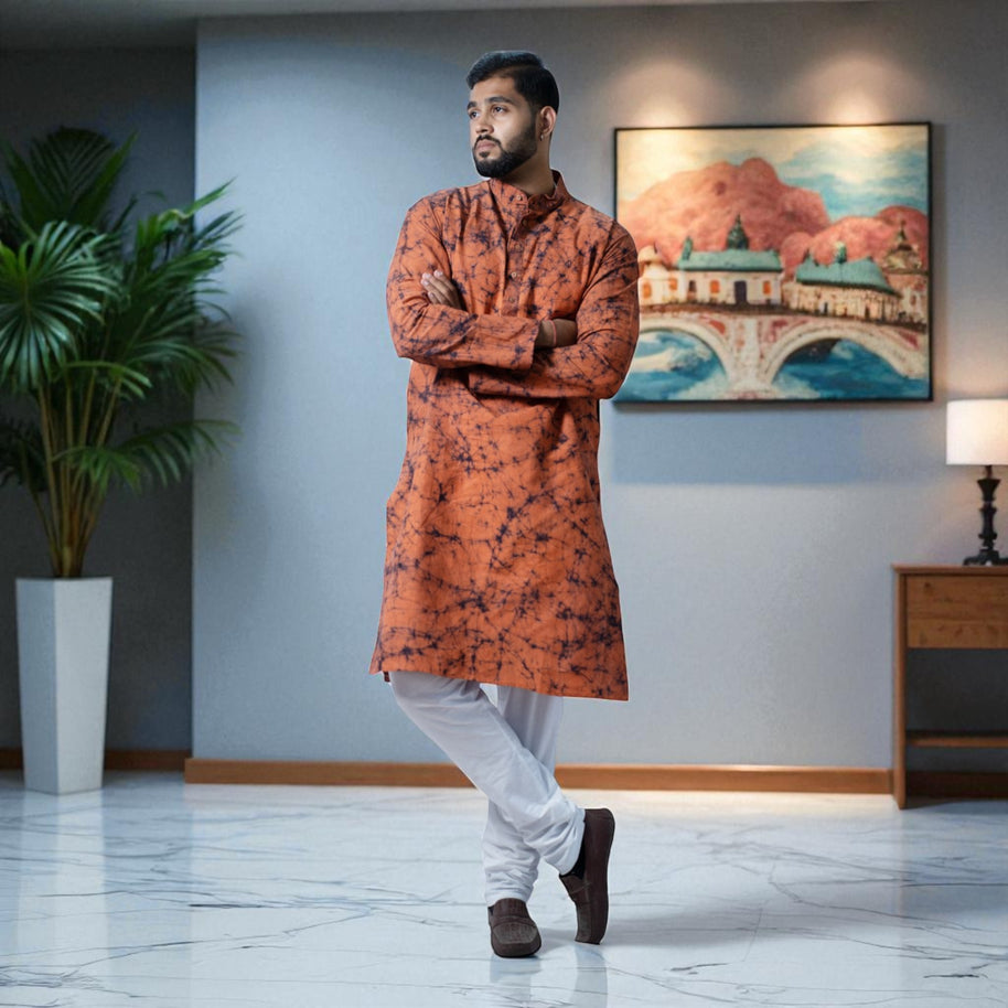 BatikRust Handloom Cotton Kurta