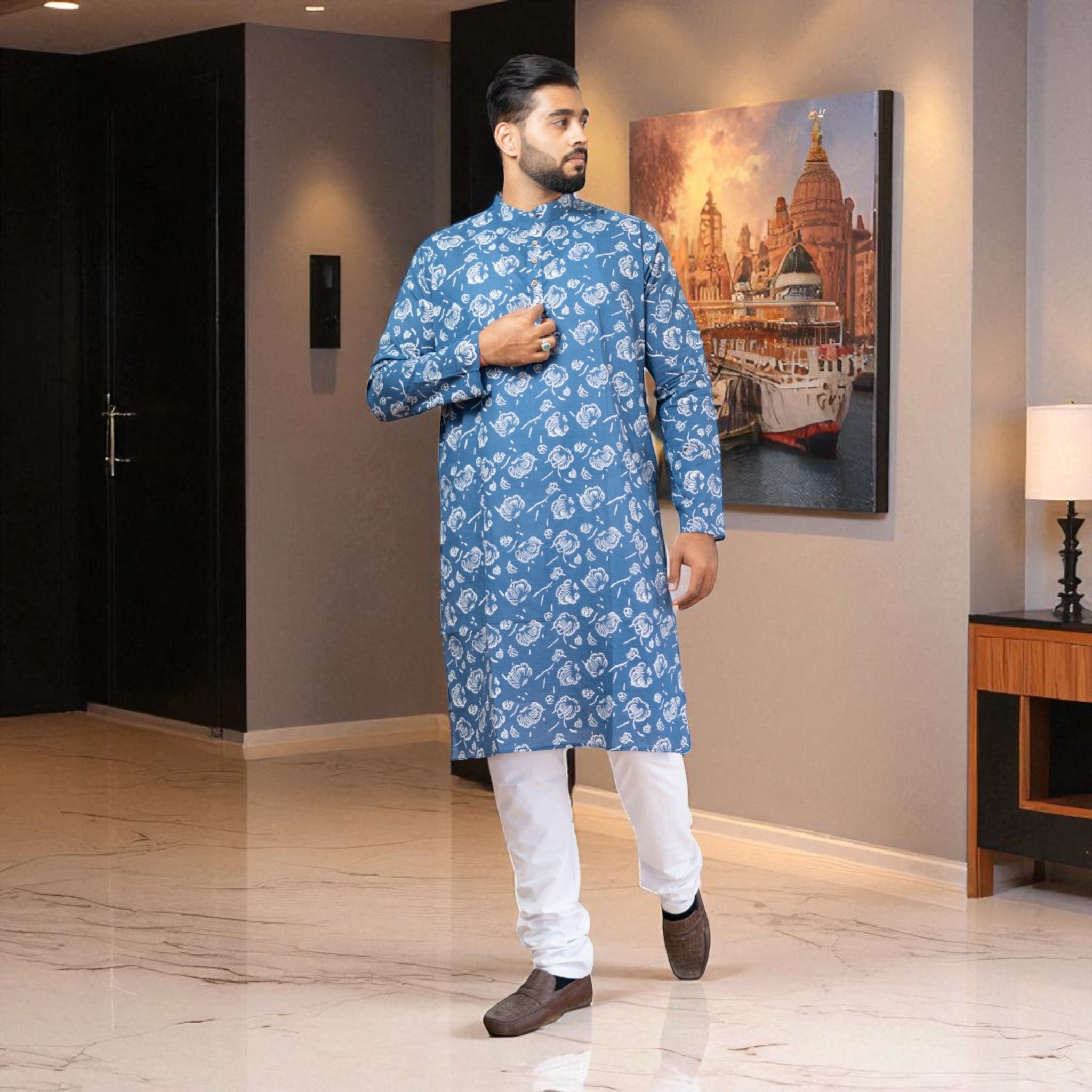 IndiBlock Cotton Kurta