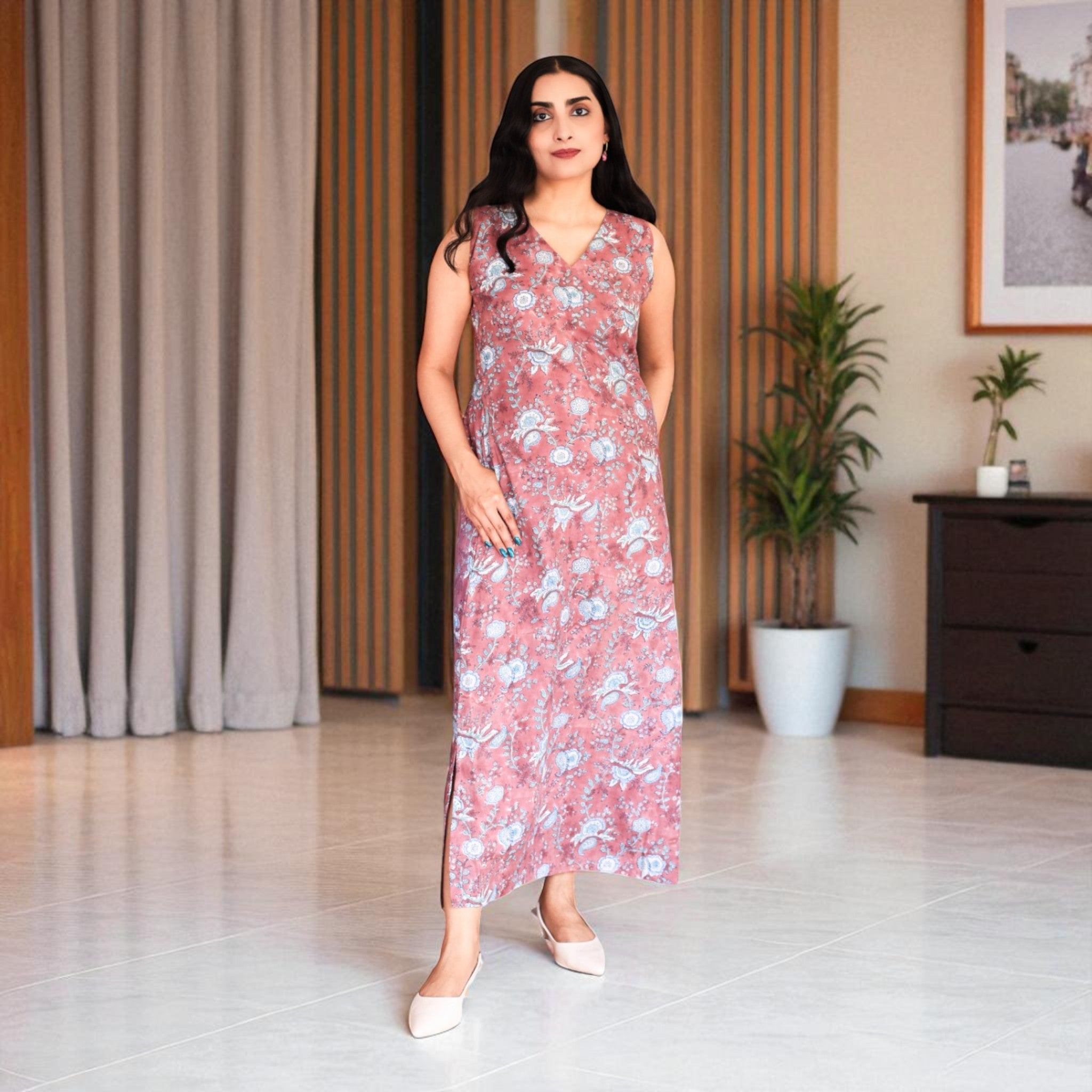 Naksh Handblock Cotton Dress