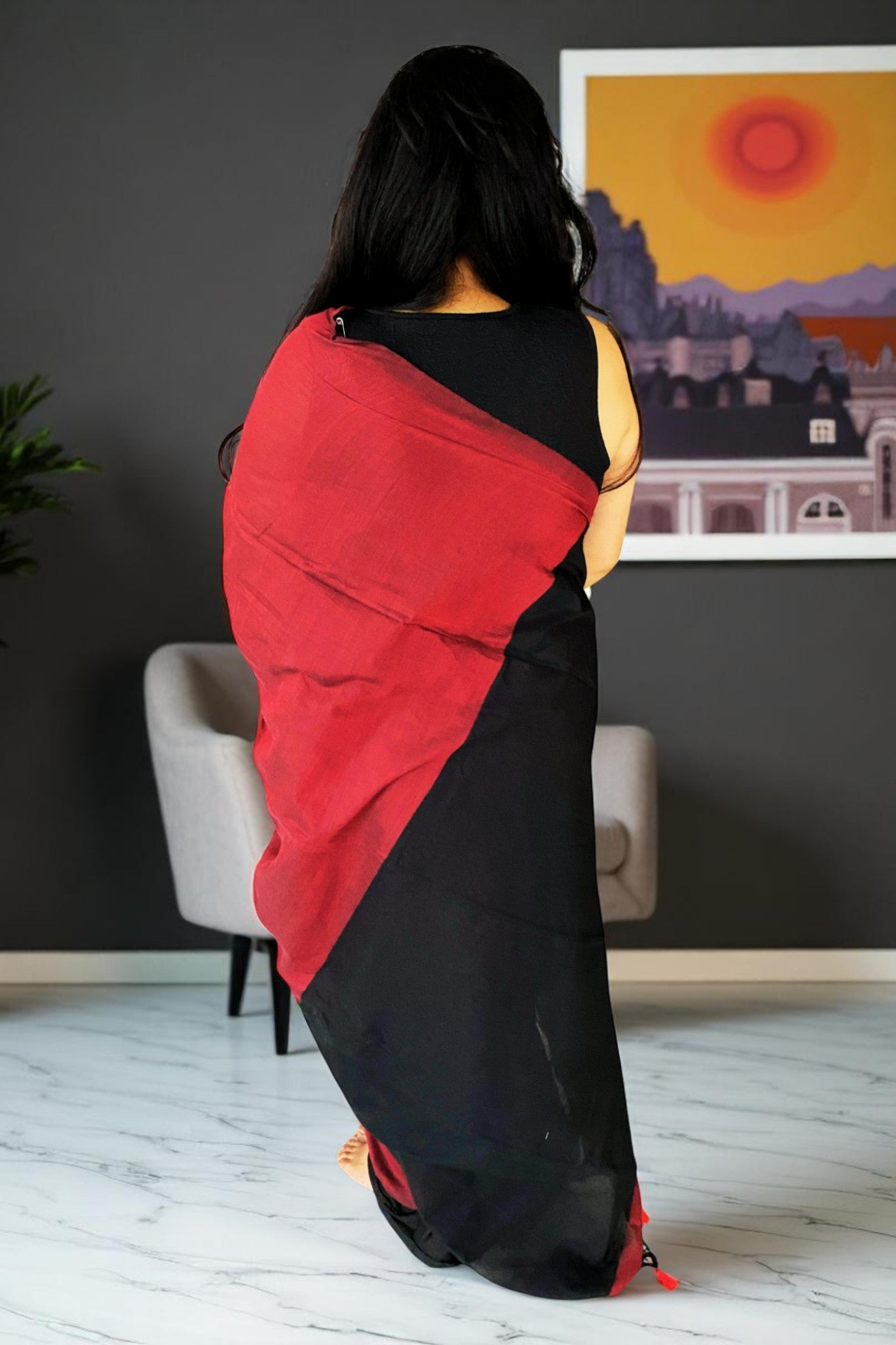 RudraLoom Handloom Cotton Saree