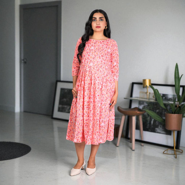 Mehira Block Print Sundress Cotton Summer Dress