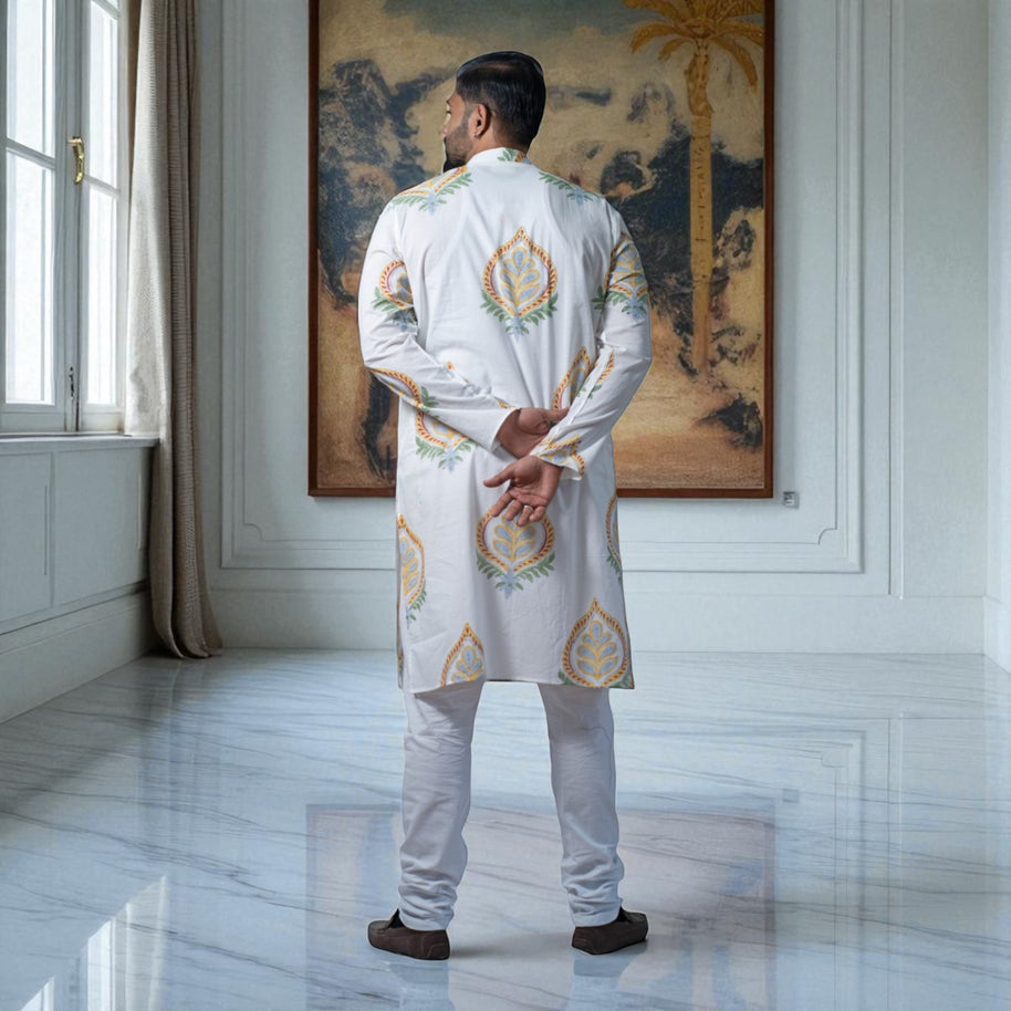 NoorButi Handblock Cotton Kurta