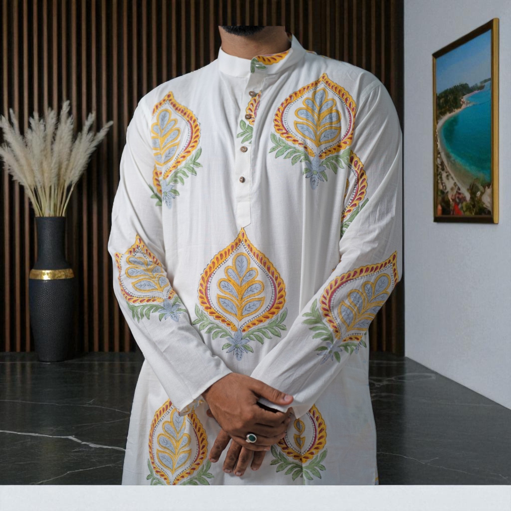 NoorButi Handblock Cotton Kurta