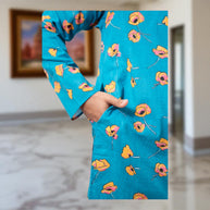 TealTara Handblock Cotton Kurta