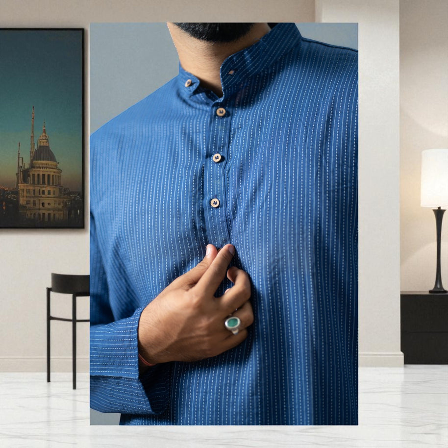 StripeLoom Cotton Kurta
