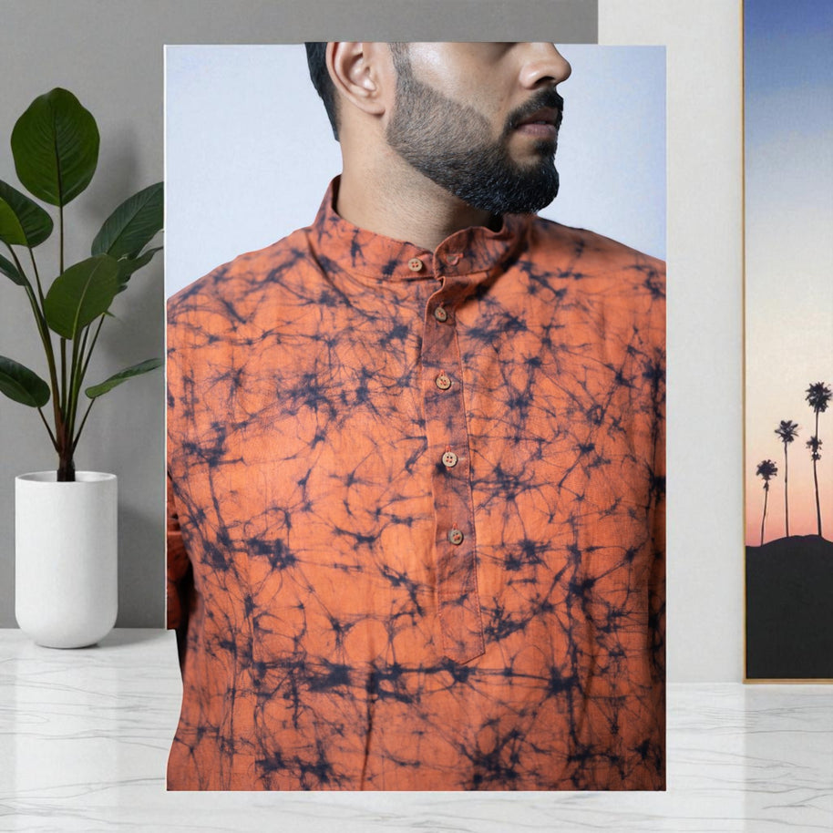 BatikRust Handloom Cotton Kurta