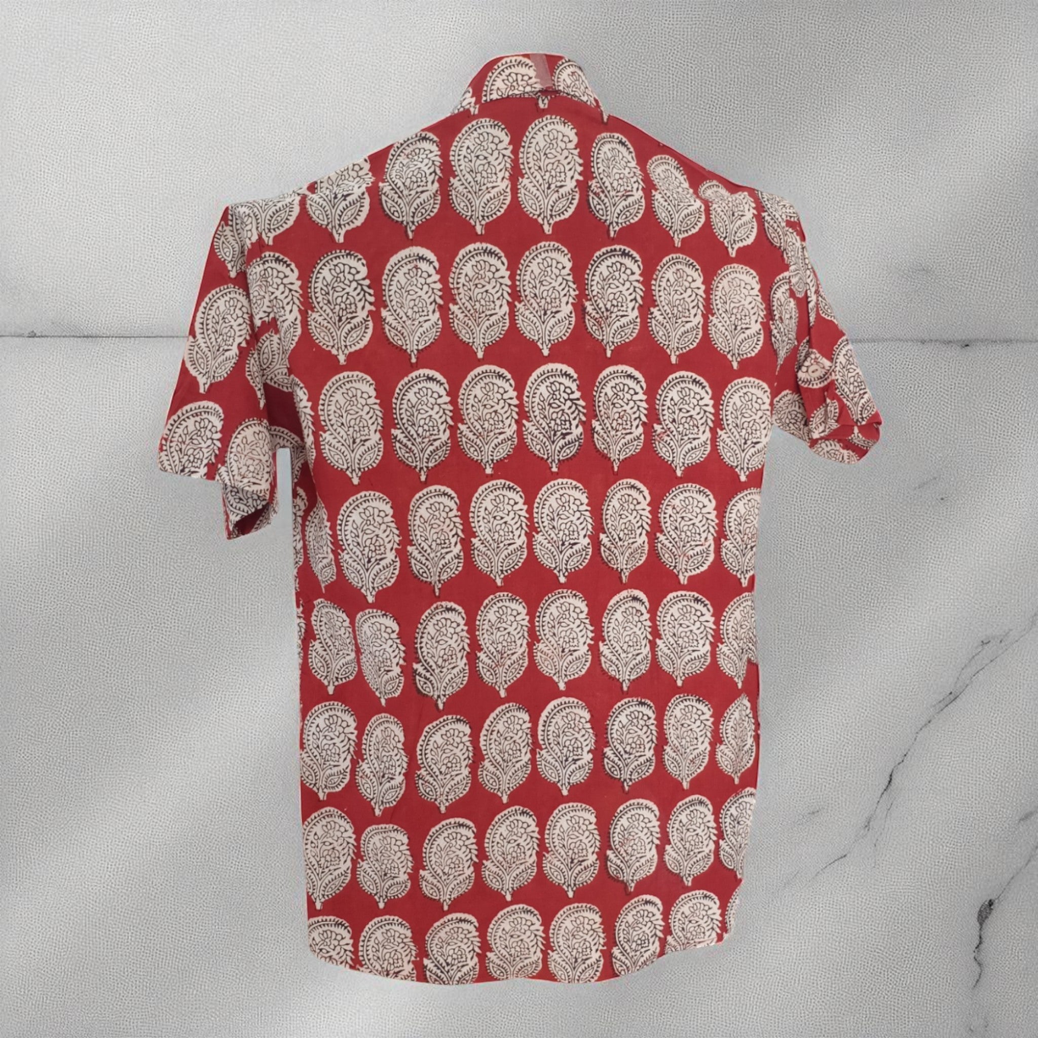 Artsy Hand Block Print Mens Shirt
