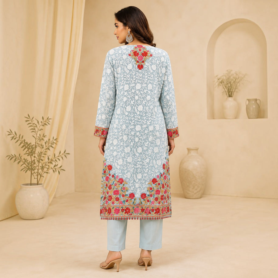 Light Blue Georgette Kurti