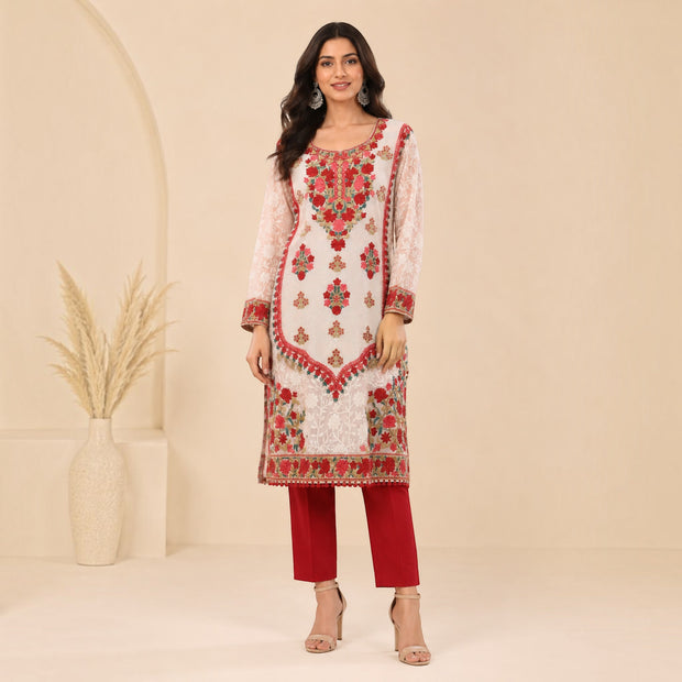 Light Pink Georgette Kurti