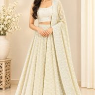 Yellow Handblock Cotton Wrap Around Skirt