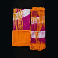 Pink Orange Modal Silk Tie-Dye Suit