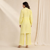 Yellow Chanderi Silk Coords Set