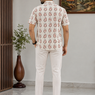 Artsy Hand Block Print Mens Shirt
