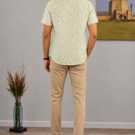 Artsy Hand Block Print Mens Shirt