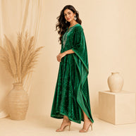 Green Velvet Kaftan