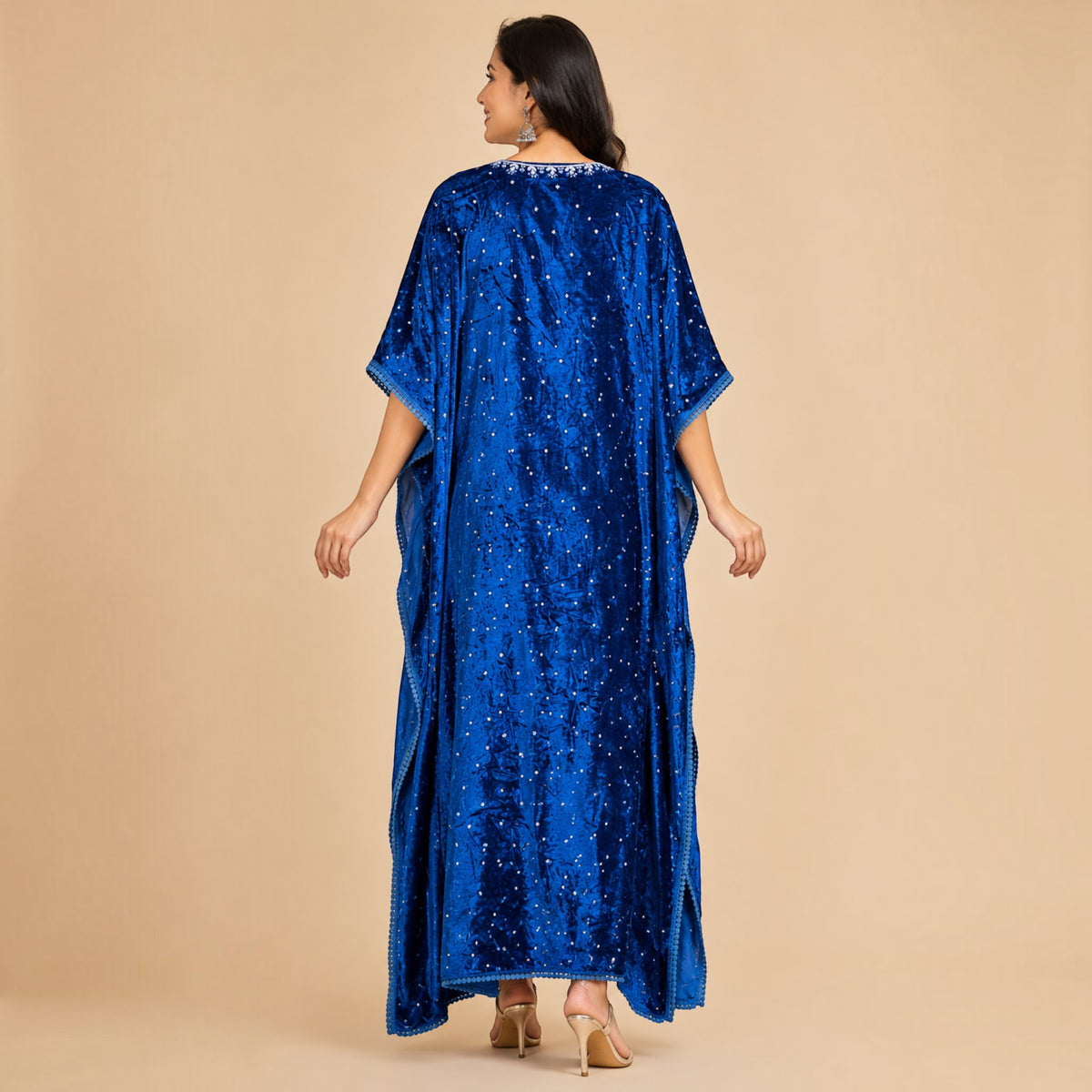 Blue Velvet Kaftan