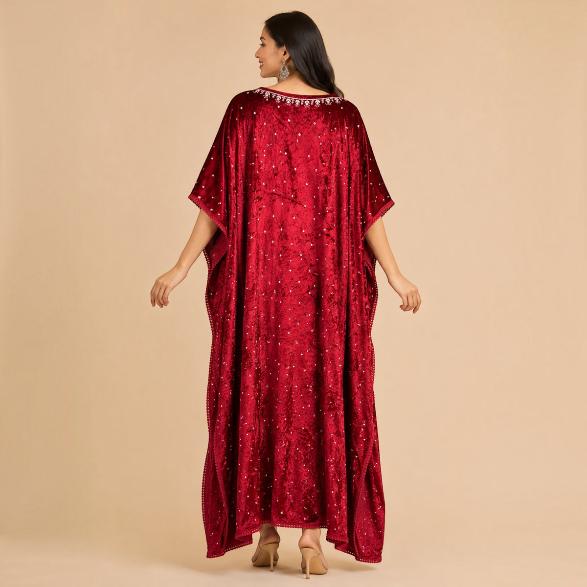 Red Velvet Kaftan