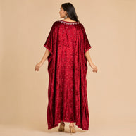 Red Velvet Kaftan
