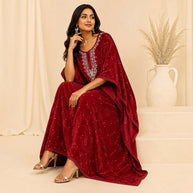 Red Velvet Kaftan