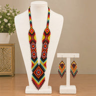 Multicolor Beaded Necklace Set