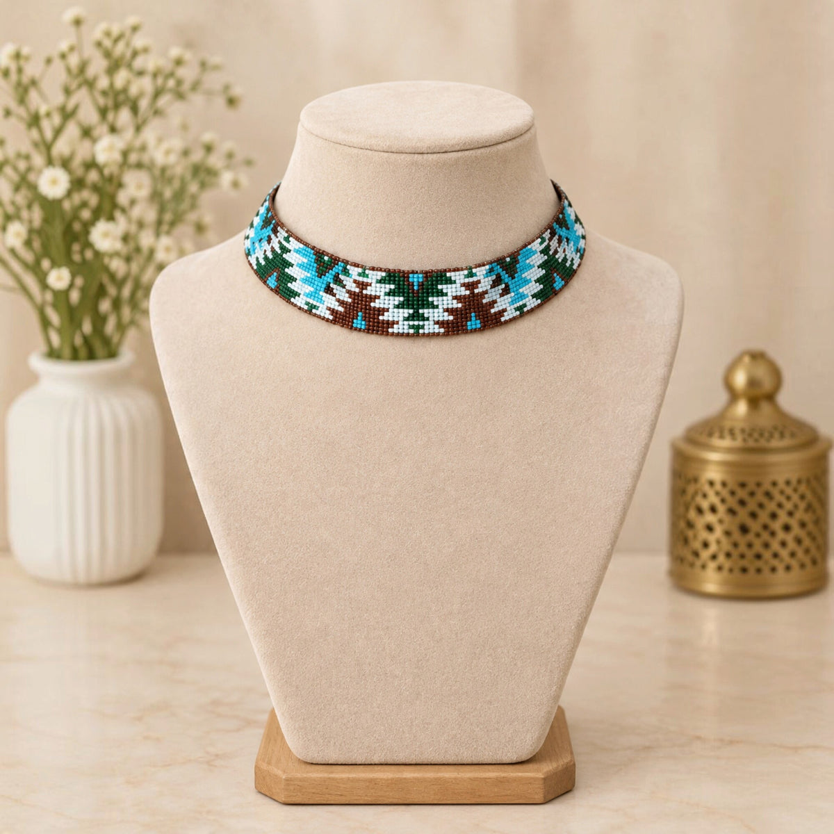 Multi Beaded Choker