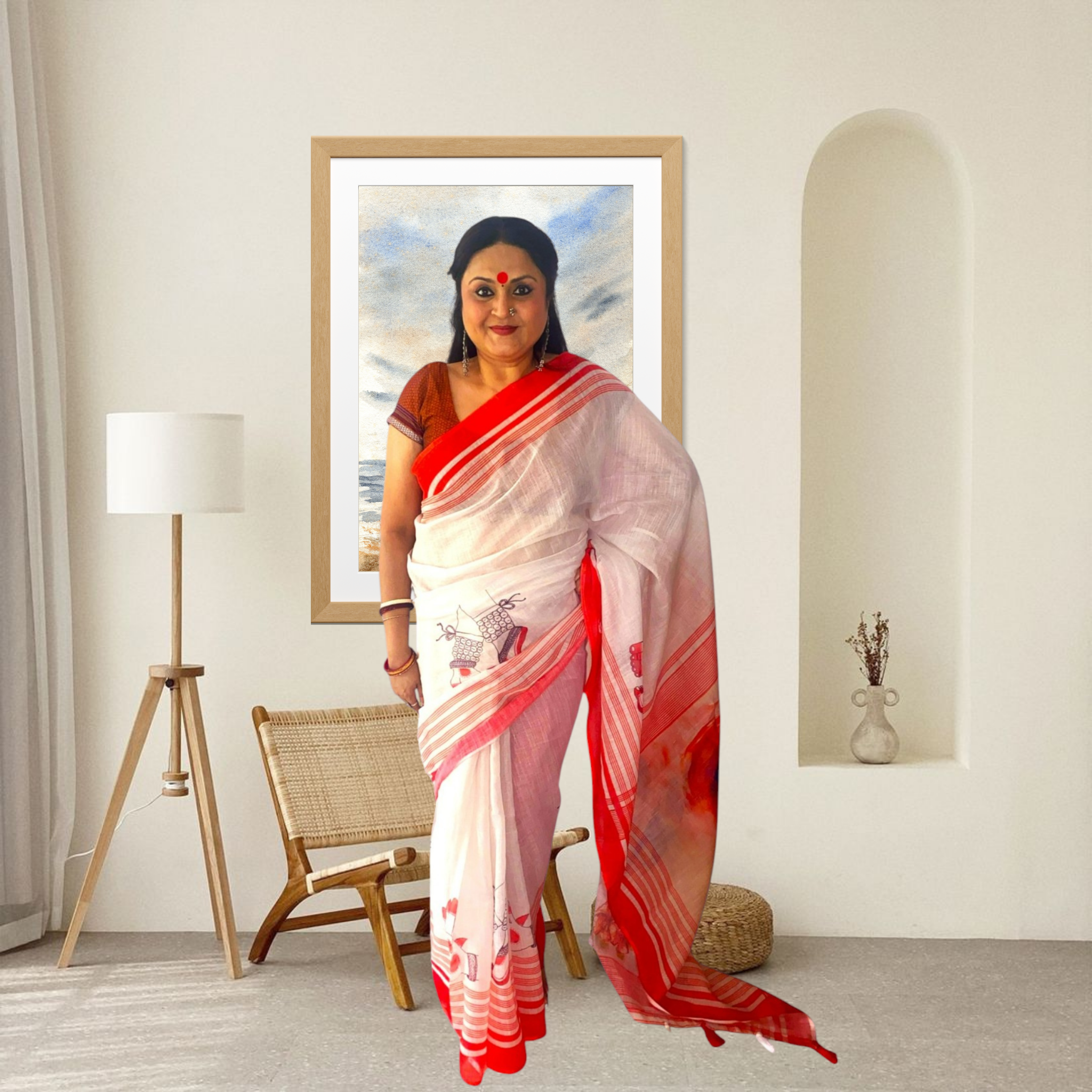 Divine Aura Cotton Saree