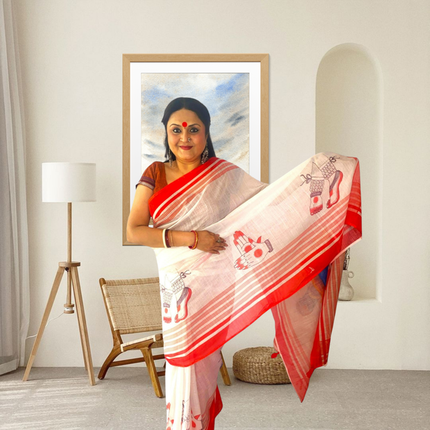 Divine Aura Cotton Saree