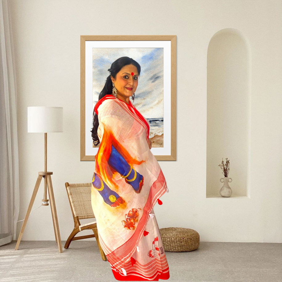 Divine Aura Cotton Saree