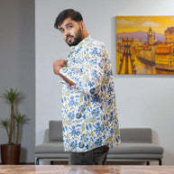 BlueWhirl Handblock Cotton Short Kurta